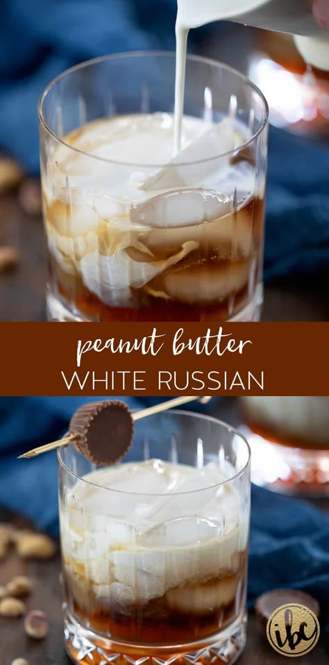 Seeking a fresh spin on traditional cocktails? Our Peanut Butter White Russian blends the familiar flavors of vodka and Kahlúa with the surprising addition of peanut butter whiskey. It's a must-try cocktail recipe! #peanutbutter #whiterussian #cocktailrecipe Traditional Cocktails, Kahlua Drinks, Booze Board, Peanut Butter Whiskey, White Russian Cocktail, Whiskey Recipes, Alcoholic Desserts, Hey Bartender, Liquor Recipes