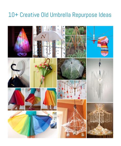 10+ Creative Old Umbrella Repurpose Ideas Umbrella Craft, Upcycle Recycle, Trash To Treasure, Beach Umbrella, Some Ideas, Share The Love, Repurpose, How Many, Umbrella