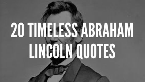 Abraham Lincoln was the 16th President of the United States of America. Born in Kentucky in 1809, he was a shopkeeper, postmaster and a lawyer before becoming President in 1861. Abraham Lincoln was President during the American civil war (1861-1865).He is remembered by giving emancipation to slaves, setting up Abraham Lincoln Quotes Wisdom, Jfk And Abraham Lincoln, Abraham Lincoln Facts, Abe Lincoln Quotes, Eulogy Quotes, Abraham Lincoln Birthday, Abraham Lincoln Biography, Theodore Roosevelt Quotes, Eleanor Roosevelt Quotes