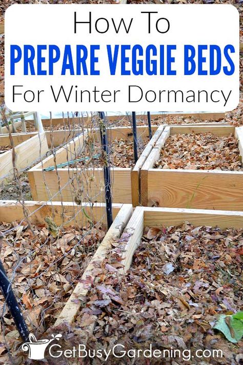 How To Winterize Your Vegetable Garden, Preparing Garden In Fall, Prep Garden For Winter, Garden Prep In Fall, Winter Garden Prep, Winter Garden Cover, Winterizing Garden Beds, Winterize Raised Garden Beds, Soil Prep For Vegetable Garden