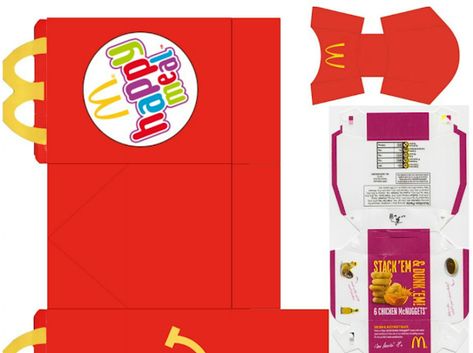 Printables - Google Drive Box Templates Printable Free, Mcdonalds Birthday Party, Printable Diy Crafts, Happy Meal Box, Box Template Printable, Crayola Markers, Printable Box, Paper Toys Template, Diy Doll Miniatures