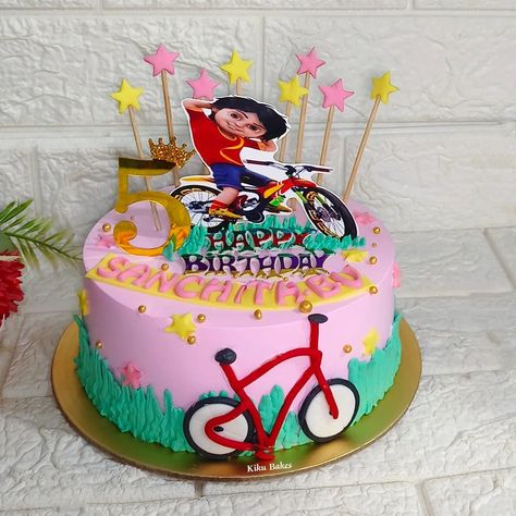 Baked with love 💝 Celebrate in style with our delightful strawberry cake, featuring a vibrant Shiva cartoon theme for Sanchit's 5th birthday. Decorated with a fun bicycle design, colorful stars, and a royal crown, this cake is the perfect treat for any young adventurer. Make your little one's big day extra special with our custom creations. Follow us on Instagram @kikubakes for more delightful creation. Place your order 📱 9448733716 . . . . . #strawberrycake #birthdaycake #homemadecak... Shiva Cartoon, 6 Month Baby Picture Ideas Boy, 6 Month Baby Picture Ideas, Cartoon Birthday, Baked With Love, Baby Boy Pictures, Cartoon Theme, Art Lessons For Kids, Birthday Themes