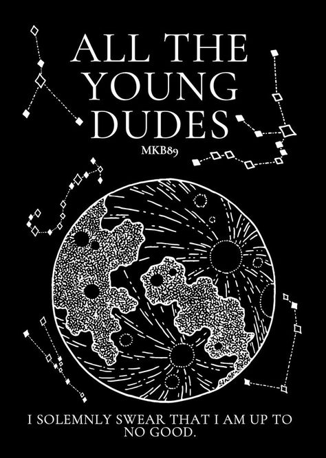 Marauders Era Poster, Marauders Posters Vintage, Marauders Album Cover, Marauders All The Young Dudes, Atyd Poster, Marauders Prints, The Marauders Poster, All The Young Dudes Book Cover, All The Young Dudes Aesthetic