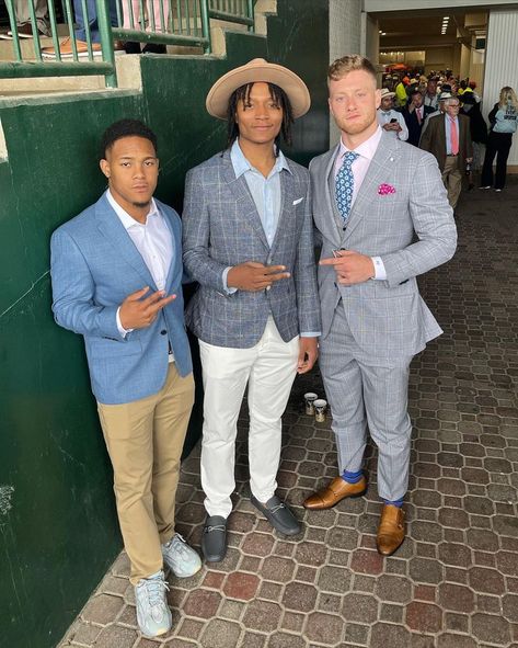 Wandale, Tyty and Levis at the Ky Derby 2022 Derby Outfits For Men, Derby Outfits Men, Prep Outfits, University Of Ky, Ky Derby, Derby Outfits, Ky Wildcats, Kentucky Derby, Wild Cats