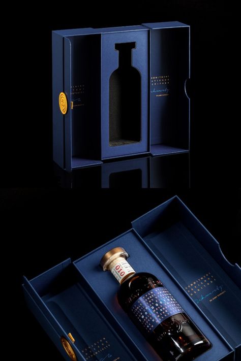 Porter worked with SingleDouble & Think Packaging to produce a unique premium rigid box featuring magnetic closure, allover debossed texture, magnetic closure and custom foam insert. Magnet Box Packaging, Premium Gift Box Design, Wine Box Design, Masculine Packaging, Luxury Bottle Packaging, Wine Box Packaging, Rigid Box Packaging, Wine Bottle Packaging, Pr Kit