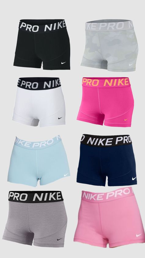 Nike Pro Shorts Girls, Excersise Outfits, Nike Pro Pants, Vollyball Outfits, Volleyball Shorts, Cute Nike Outfits, Cute Country Outfits, Fitness Wear Outfits, Nike Pro Shorts