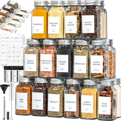 Spice jar labels