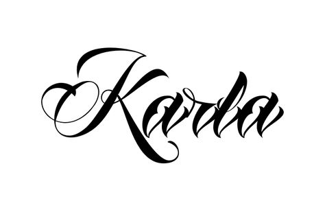 Tattoo Name Karla using the font style Anha Queen Script Name Creator, Own Tattoo, Create Your Own Tattoo, Tattoo Name, Name Letters, Dark Tattoo, Family Tattoos, Letter K, Name Tattoo