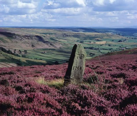 north Yorkshire moor's, pre historic marks for warriors to find there way home North York Moors National Park, Yorkshire Moors, North York Moors, Yennefer Of Vengerberg, Emily Bronte, Standing Stone, Wuthering Heights, Yorkshire Dales, Yorkshire England