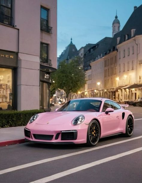 Baby Pink Porsche, Pink Porshe 911gtr, Porshe 911gtr Pink, Pink Porche, Porsche Pink, Lena Core, Dream Car Porsche, Pink Porsche, Pink Corvette