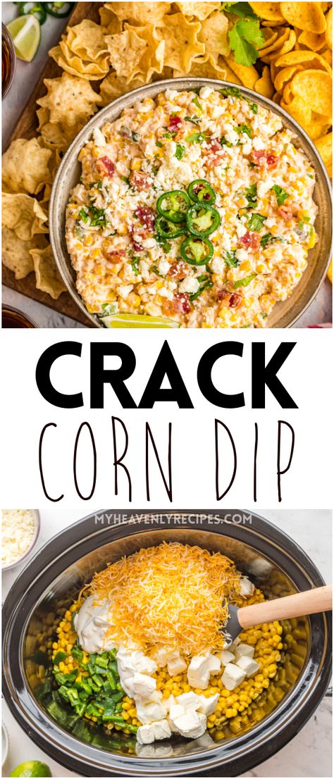 corn crack dip Slow Cooker Appetizers, Corn Dip, Dip Recipes Easy, Super Bowl Party, Superbowl Party Food, Super Bowl Food, Game Day Food, Party Food Appetizers, Yummy Appetizers