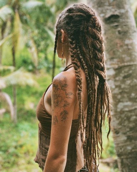 Hippies, Half Head Dreads, Half Dreaded Hair, Female Dreads, Long Dreadlocks, Hippie Dreads, Partial Dreads, Braids Dreads, Medium Hair Braids