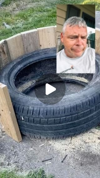 Michael Duty on Instagram: "Tire Banks datchu? Love this idea!!!" Recycled Tire Planters, Well Head Cover Ideas Diy, Tire Planters Ideas, Old Tires Ideas, Casa In Pallet, Repurposed Tires Diy Projects, Ranch Entrance Ideas, Tire Projects, Rock Planters