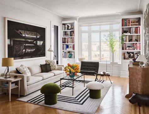 Transitional Modern Living Room, Apartment Entry, Upper West Side Apartment, Industrial Mid Century Modern, Upper East Side Apartment, Living Room New York, Transitional Modern, Living Room Decor Ideas, Upper West Side