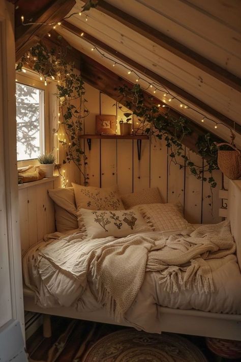 Cottagecore Furniture, Dream Bedroom Inspiration, Bedroom Layout, Cosy Room, Attic Bedroom, Dream House Rooms, Cozy Room Decor, Dream Room Inspiration, Room Makeover Bedroom