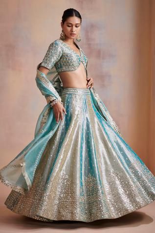 Haute Couture, Couture, Ivory Mirror, Draping Styles, Mirror Work Lehenga, Lehenga Designs Simple, Dresses Traditional, Indian Dresses Traditional, Ghagra Choli