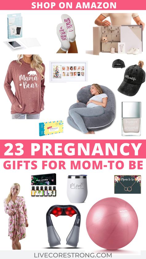 Are you looking for some of the best gifts for pregnant women? You have a sister, cousin, or a best friend you need to buy a present for and is a mom-to-be. It’s so fun to shop for someone who is pregnant because there are so many choices - you just can’t go wrong. This ultimate gift guide for pregnant women has the best gift ideas, and I know she’ll love whatever you choose. Click to shop on amazon in this pregnancy gift guide. #pregnancygifts #giftsforpregnantwomen #giftsforpregnantfriend Pregnant Best Friend Gift, Momma To Be Gift Basket, Gift Ideas For Mom To Be, Maternity Gifts Ideas, Best Gifts For Pregnant Women, Mommy To Be Gifts, Gift For Pregnant Women, My Best Friend Is Pregnant, Mommy To Be Gift Basket