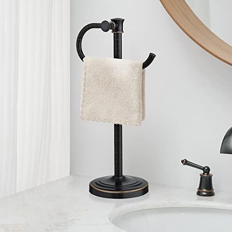 Bronze Towel Bar, Hand Towel Holder Ideas, Wood Towel Rack, Bathroom Hand Towel Holder, Towel Bar Bathroom, Hand Towel Bar, Bathroom Hand Towel, Towel Stand, Hand Towel Holder