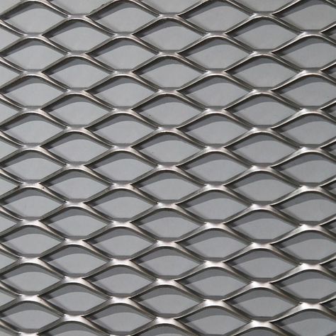 Expanded metal is often referred to as diamond punched, stretched metal or security mesh. Due to its method of manufacture, expanded metal is one of the most economical steel mesh, or grating material, on the market. It is commonly used to guard entry to an area or object or as a barrier, but still allow the free passing of liquids and gases. Expanded Metal Mesh, Civil Construction, Expanded Metal, Wire Drawing, Heavy Machinery, Steel Sheet, Metal Sheet, Wire Mesh, Metal Mesh