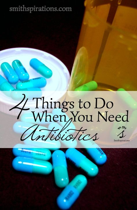 Sometimes you need an antibiotic, even if you're committed to natural health. These four simple steps will help get your body back in order when you have to take an antibiotic for illness or infection. 4 Things to Do When You Need Antibiotics At Home Antibiotic, All Natural Antibiotics, Antibacterial Foods Natural Antibiotics, Holistic Antibiotics, Home Made Antibiotics, Diy Antibiotics How To Make, Natural Antibiotic Recipe, Natural Antibiotics For Tooth Infection, Diy Antibiotics