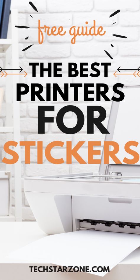 Best Printer For Sticker Making, Printers For Stickers, Printing Stickers At Home, Best Sticker Printer, Diy Sticker Business, Best Printer For Cricut, How To Print Stickers With Printer, Sticker Making Machine, Where To Use Stickers