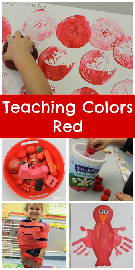 *This post contains affiliate links.  Please see my full disclosure HERE! Our curriculum for the 2-3 year old class celebrates a different color every month. We start the year in September with the color red.  This works out well because we also happen to be talking about apples this month and most apples are red. … Color Red Activities For Preschool Art Projects, Crafts For The Color Red, Red Crafts For Infants, Color Red Activities For Toddlers, Red Activities For Preschool, Red Colour Activity For Preschool, Red Activities For Toddlers, Color Red Craft, Color Red Activities For Preschool