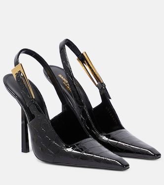 Saint Laurent for Women | Mytheresa Shoes Heels Classy, Heels Classy, Saint Laurent Shoes, Slingback Heel, Footwear Design Women, Dream Shoes, Slingback Pump, High Heels Stilettos, High Heel Pumps