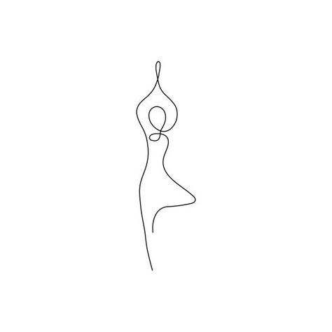 Yin Yoga Tattoo, Minimalist Yoga Tattoo, Minimal Yoga Tattoo, Yoga Drawing Easy, Yoga Aesthetic Drawing, Handstand Tattoo, Yoga Line Art Tattoo, Tiny Yoga Tattoos For Women, One Line Yoga Tattoo