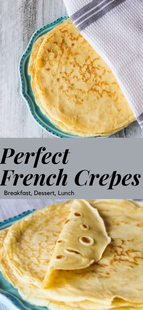 Crepes For A Crowd, Crepes For Two, Single Serve Crepes, Best Crepe Recipe Ever, How To Make Crepes, 3 Ingredient Crepes, Crepe Recipe Blender, French Crepes Recipe Easy, Crepe Recipe Easy