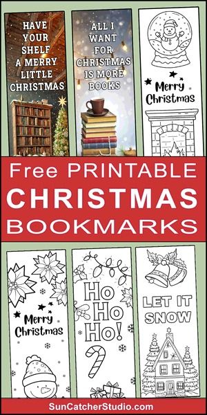 Free Printable Christmas Bookmarks (To Print & To Color) – DIY Projects, Patterns, Monograms, Designs, Templates Printable Book Markers, Diy Christmas Bookmarks, Christmas Bookmarks Printable Free, Free Bookmarks Printables, Free Printable Christmas Bookmarks, Printable Christmas Bookmarks, Bookmarks Free Printable, Free Printable Bookmarks Templates, Bookmarks To Print