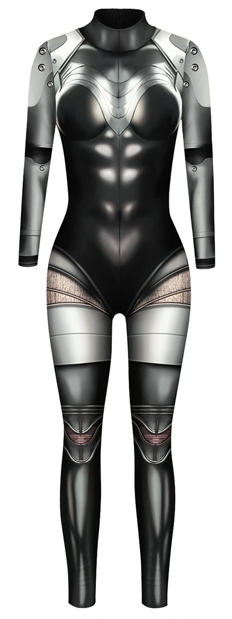 PRICES MAY VARY. Features: Turtleneck unitard, long sleeves bodysuit, zipper back, easy to put on and take off,Soft and Stretchy Material,All Over Halloween Element 3D Print. Elegant slim waist design better grooming waist curve. One piece and full body skeleton glam catsuit Halloween costume with a fantastic and very unique,dark and romantic,skeleton design that will make you stand out from the crowd. Halloween party scary cosplay simulation 3d human skeleton printed full body jumpsuit leotard Catsuit Halloween Costume, Full Body Skeleton, Scary Cosplay, Body Skeleton, Full Body Jumpsuit, Halloween Party Scary, Women Halloween Costume, Halloween Bodysuit, Leather Outfits