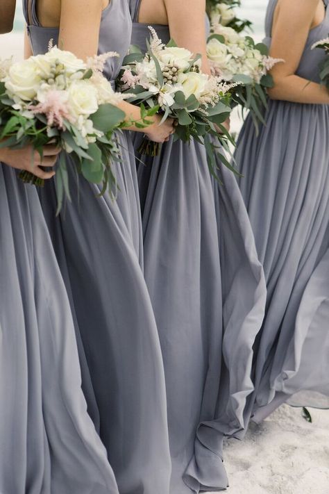 Gray and Blue Bridesmaid Dresses Spring Wedding Pink and White Bouquet Slate Blue Bridesmaid Dress Long Beach Dress Santa Rosa Beach Blue Bridesmaid Dresses Spring, Bridesmaid Dresses Spring Wedding, Bridesmaids Dresses Spring Wedding, Spring Wedding Pink, Diy Bridesmaid Dress, Bridesmaid Dresses Spring, Slate Blue Bridesmaid Dresses, Pink And White Bouquet, Spring Bridesmaid Dresses