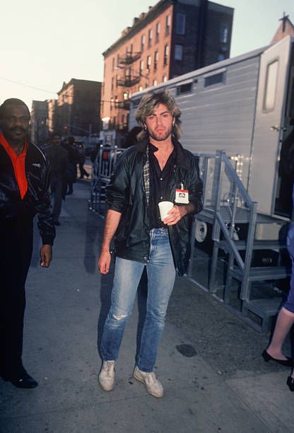 George Michael In New York Pictures and Photos - Getty Images George Michael 80s, George Michel, Andrew Ridgeley, Artist Film, George Michael Wham, Michael Love, George Michael, Beautiful Voice, 80s Fashion