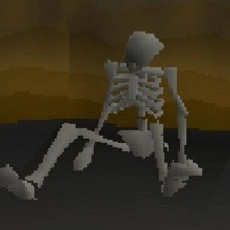 Skeleton, Computer, Screen, Pins