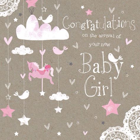 Congratulations Congratulations New Mom, Congratulations Baby Girl, Birthday Prayer, Childrens Poems, Happy Anniversary Cards, Congratulations Baby, Baby Box, Wishes For Baby, Baby Princess