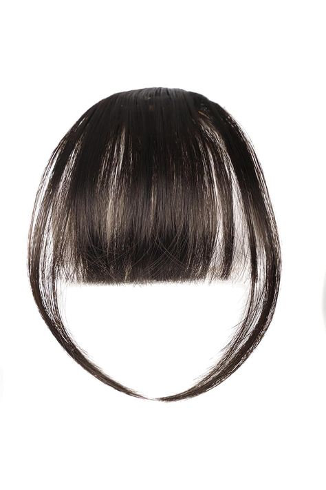 Clip in Bangs High Temperature Filament, Clip in Bangs Real Human Hair Blonde Women, Wig Clips in Hair Extensions, Fake Wispy Wigs with Side and Front (Color : Brown black) Wig Clips, Clips In Hair, Clip In Bangs, Hair Blonde, Blonde Women, Real Human Hair, Clip In Hair Extensions, Clip Ins, High Temperature