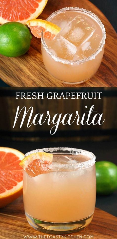 Grapefruit Margarita Recipe, Grapefruit Cocktail Recipes, Tonic Cocktails, Grapefruit Margarita, Broiled Grapefruit, Grapefruit Recipes, Grapefruit Cocktail, Tequila Drinks, Skinnytaste Recipes