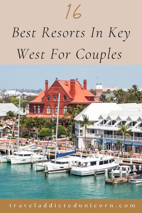 Romantic resorts in Key West / Key West hotels for couples / Couples getaways / Florida retreats #keywest #keywestresorts Key West Resorts For Couples, Romantic Florida Keys Vacation, Key West Honeymoon, Florida Babymoon, Florida Keys Beaches, Key West Beaches, Key West Hotels, Couples Resorts, Fl Keys