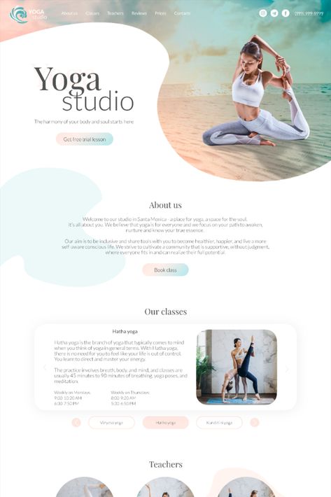 Graphic Design Web Design, Web Page Inspiration, 1 Page Website, Yoga Page Design, Landing Page Inspiration Creative, Graphic Design Landing Page, Mystical Website Design, Gym Website Design Inspiration, Cool Website Design Inspiration