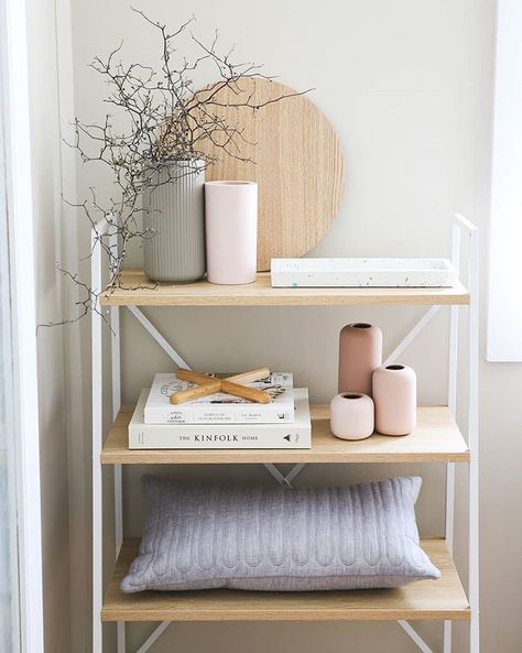 Kmart Australia on Instagram: “Keep it simple and understated with our Scandi Ladder Bookshelf, $29. Thanks for the share @thewhitecottage_ #kmartaus #kmartliving” Kmart Decor, Kmart Australia, Botanical Bedroom, Kmart Home, Shelf Holder, Ladder Bookshelf, Ikea Decor, Living Interior, Apartment Style