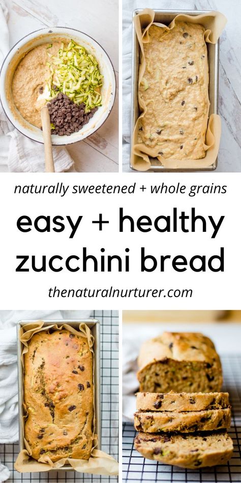 This Healthy Zucchini Bread Recipe is easy, delicious and makes for a great snack, breakfast or healthy dessert. Naturally sweetened, made from whole grains & kid-approved! Healthy Bread Recipe, Healthy Zucchini Bread, Easy Zucchini Bread, Zucchini Bread Healthy, Medicine Tips, Healthy Bread Recipes, Healthy Zucchini, Easy Zucchini, Zucchini Bread Recipes