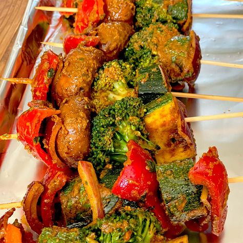 Delicious Tandoori vegetable skewers — I'll share the quantities used for the skewers in the photo but your choices of vegetables are totally up to you, a...... Tandoori Vegetables, Tandoori Paste Recipe, Grilled Snacks, Secret Supper, Tandoori Paste, Broccoli Crowns, Vegetable Skewers, Paste Recipe, Gluten Free Rice