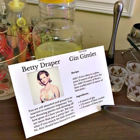 Classic Gin Gimlet Recipe Gin Gimlet Recipe, Mad Men Party Theme, Gimlet Recipe Gin, Men Drinks, 70’s Theme Party, Madmen Party, Gin Party, Gin Gimlet, Gimlet Recipe