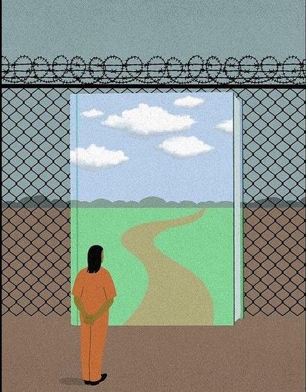 Columbia University | Bringing Education To The Prison System | James Steinberg Illustration Prison Painting, Prison Illustration, Trifold Ideas, Future University, Society Problems, Lecture Poster, Social Work Practice, Police State, Prison Art