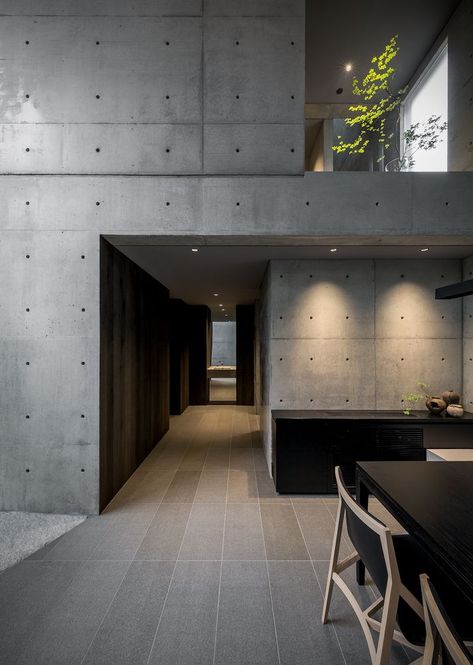 Office Interior Design, Concrete Architecture, Concrete Walls, Kitchen Cabinet Storage, Office Interior, Japanese House, Concept Architecture, Oil Painting Landscape, Architecture Details