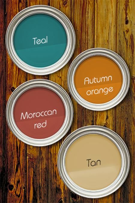 Teal   Moroccan Red   Autumn Orange   Tan Teal Living Rooms, Teal Decor, Big Room, Living Room Orange, Kitchen Colour Schemes, Teal Walls, Yellow Living Room, Living Room Red, Color Boards