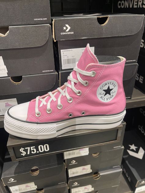 Knee High Converse, Shoes Wishlist, Sneaker Closet, Cute Converse, Trendy Shoes Sneakers, Pink Converse, Trendy Fits, Shoe Wishlist, Cute Nike Shoes