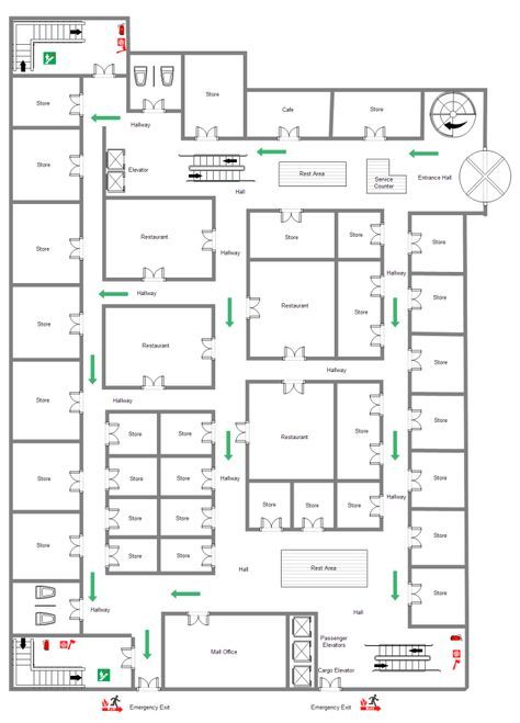 Mall Floor Plan Shopping Centre Architecture, Mall Floor Plan, Parking Plan, Emergency Evacuation Plan, Commercial Building Plans, Free Floor Plans, Shopping Mall Design, Shopping Mall Architecture, Hotel Floor Plan