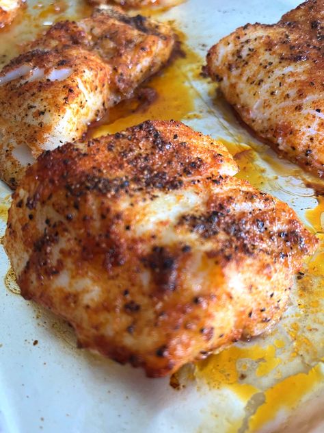 Oven Cooked Fish Recipes, Broiled Fish In Oven, Broiled Cod Recipes Ovens, Seasoning For Cod Fillets, Broiled Cod Fish Recipes, Broiled Cod Recipes, Cod Fish Recipes Easy, Pacific Cod Recipes, Fish Recipes Cod