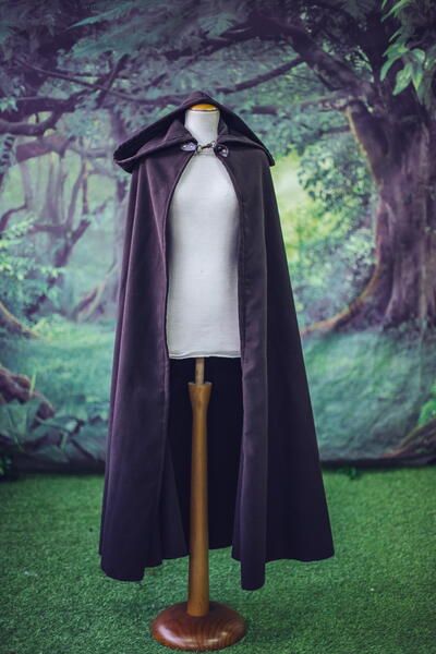 Hooded Long Cloak Cloak Pattern Hooded, Hooded Cloak Pattern, Cloak Pattern, Long Cloak, Types Of Braids, Hooded Cape, Hooded Cloak, French Seam, Vintage Crafts